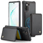 For Samsung Galaxy Note10 5G JEEHOOD J05 Business Magnetic Style RFID Leather Phone Case(Black)