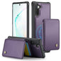 For Samsung Galaxy Note10 5G JEEHOOD J05 Business Magnetic Style RFID Leather Phone Case(Purple)