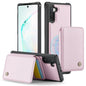 For Samsung Galaxy Note10 5G JEEHOOD J05 Business Magnetic Style RFID Leather Phone Case(Pink)