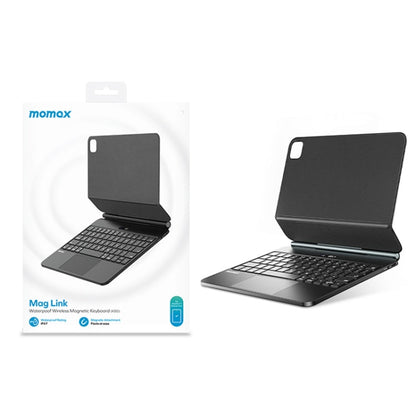 For iPad Pro 11 2018-2022/Air 10.9 2020-2022 MOMAX KB5 Mag Link Wireless Floating Waterproof Magnetic Keyboard