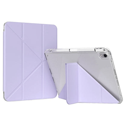 For iPad 2025 / 2022 GEBEI Deformation Leather Tablet Case(Purple)