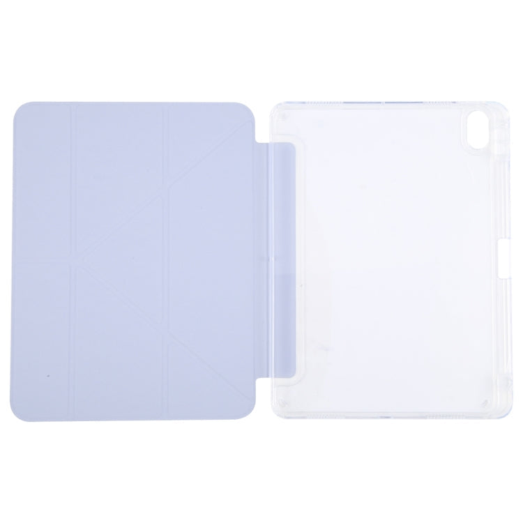 For iPad 2025 / 2022 GEBEI Deformation Leather Tablet Case(Purple)