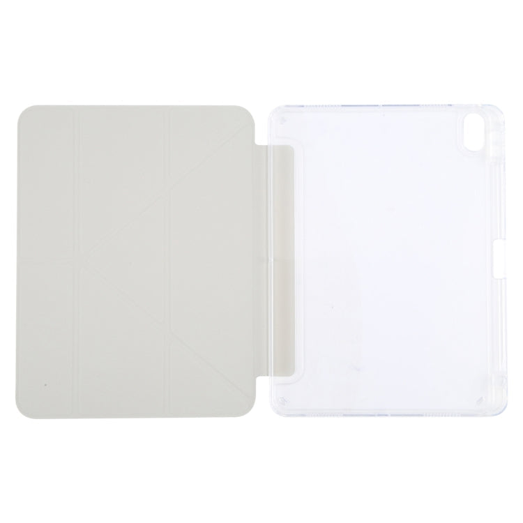 For iPad 2025 / 2022 GEBEI Deformation Leather Tablet Case(Grey)