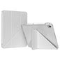 For iPad Air 11 2026 / 2025 / 2024 / Air 5 / 4 GEBEI Deformation Leather Tablet Case(Grey)