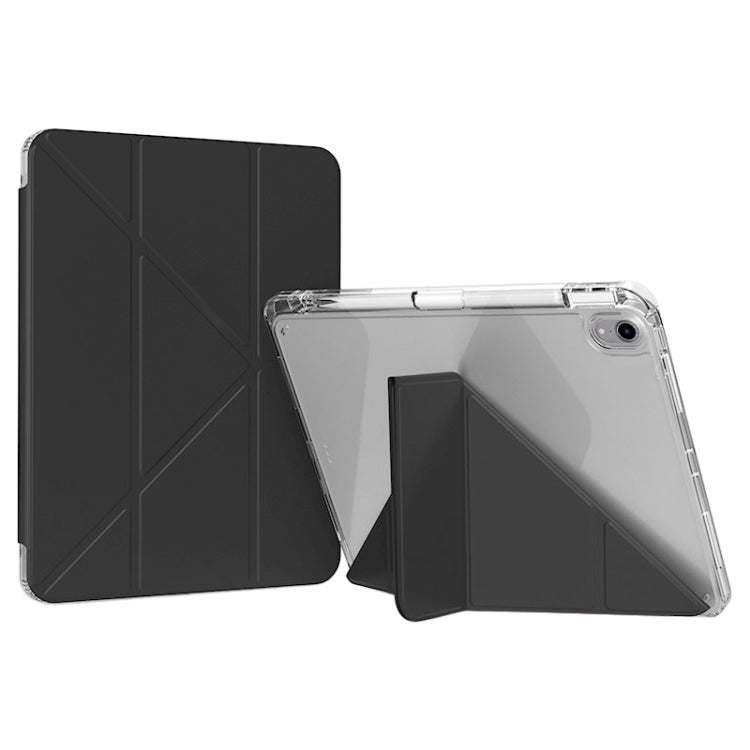 For iPad Air 11 2026 / 2025 / 2024 / Air 5 / 4 GEBEI Deformation Leather Tablet Case(Black)