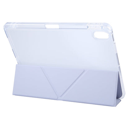 For iPad mini 2024 / mini 6 GEBEI Deformation Leather Tablet Case(Purple)