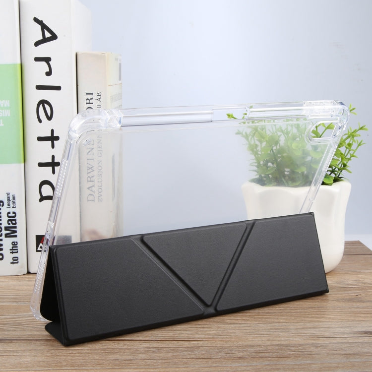 For iPad mini 2024 / mini 6 GEBEI Deformation Leather Tablet Case(Black)