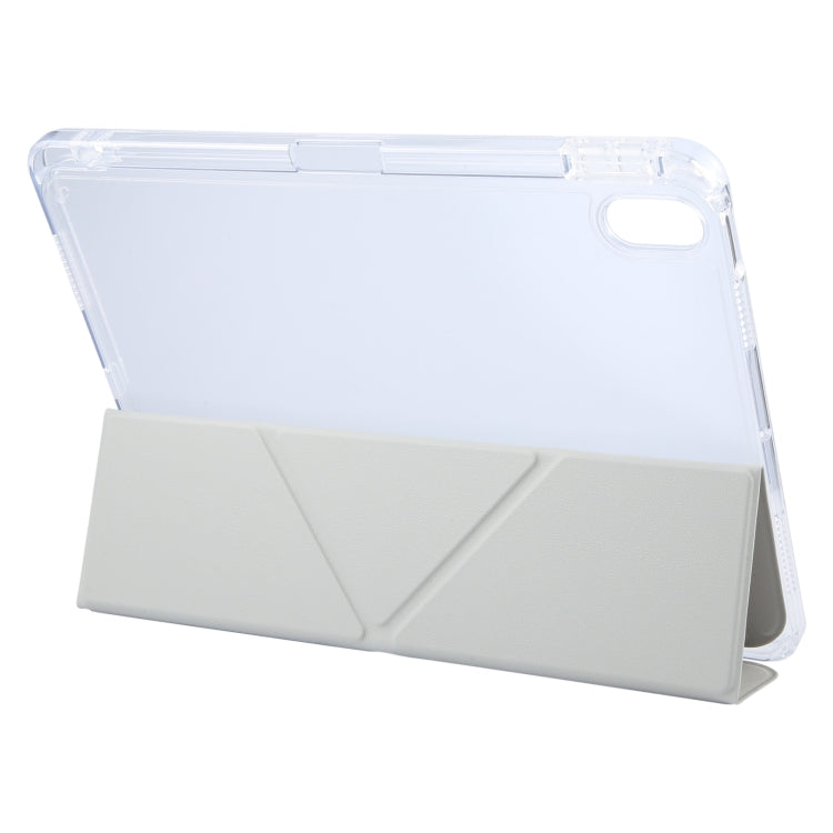 For iPad Pro 11 2025 / 2024 GEBEI Deformation Leather Tablet Case(Grey)