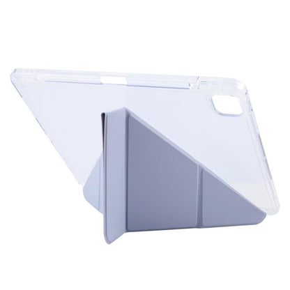 For iPad Pro 13 2025 / 2024 GEBEI Deformation Leather Tablet Case(Purple)
