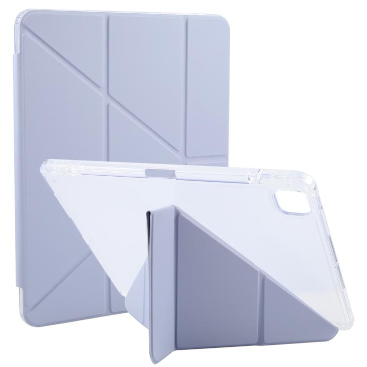For iPad Pro 13 2025 / 2024 GEBEI Deformation Leather Tablet Case(Purple)
