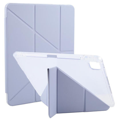 For iPad Pro 13 2025 / 2024 GEBEI Deformation Leather Tablet Case(Purple)