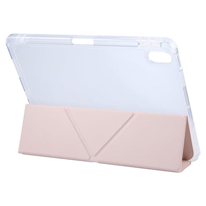 For iPad Pro 13 2025 / 2024 GEBEI Deformation Leather Tablet Case(Pink)