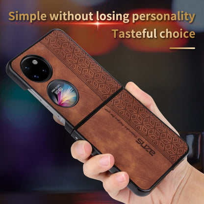 For Huawei Pocket 2 AZNS 3D Embossed Skin Feel Phone Case(Black)