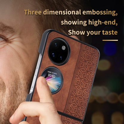 For Huawei Pocket 2 AZNS 3D Embossed Skin Feel Phone Case(Black)