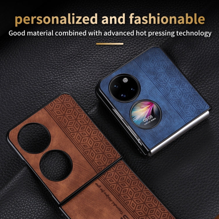 For Huawei Pocket 2 AZNS 3D Embossed Skin Feel Phone Case(Black)