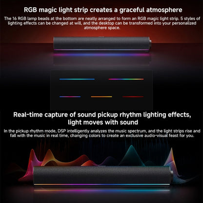 Xiaomi Redmi Computer Bluetooth Speaker with RGB Ambience Light(Black)