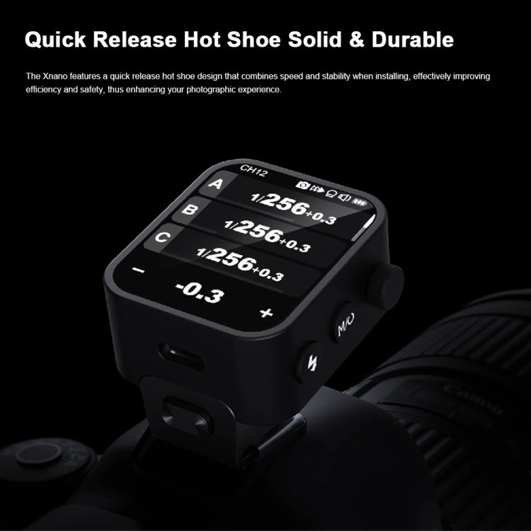 Godox X3 TTL Wireless Flash Trigger Touch Screen Flash Transmitter For Olympus / Panasonic(Black)