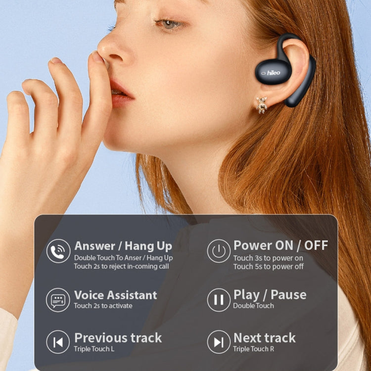 Hileo Hi96 TWS Touch Control IPX5 Waterproof Wireless Earphone(Gold)