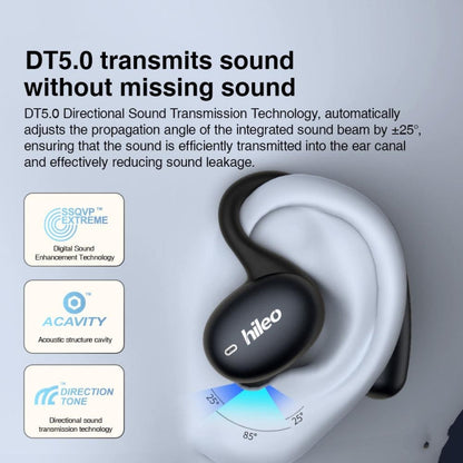 Hileo Hi96 TWS Touch Control IPX5 Waterproof Wireless Earphone(Black)