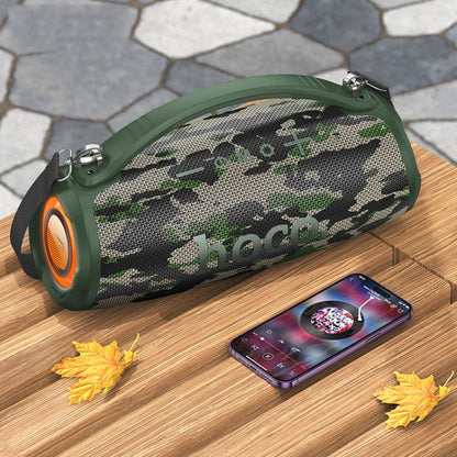 hoco HA4 Surge Outdoor Bluetooth 5.3 Speaker Support TWS / FM(Camouflage Green)