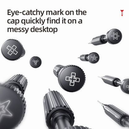 QianLi iWhale Special S2 Steel Magnetic Torque 3D Screwdriver, Model:E T2 Torx 0.35