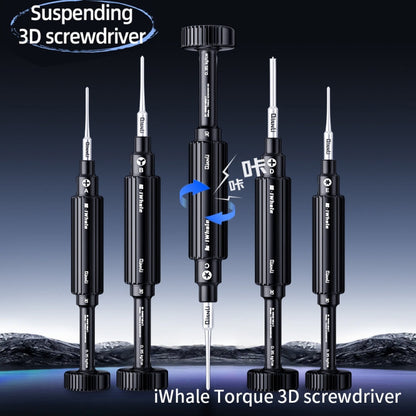 QianLi iWhale Special S2 Steel Magnetic Torque 3D Screwdriver, Model:D Pinhead Phillips 0.35