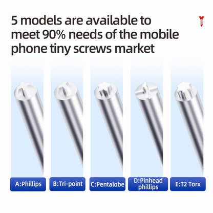3 in 1 QianLi iWhale Special S2 Steel Magnetic Torque 3D Screwdriver, Model:A/B/C