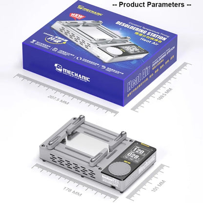 Mechanic Heat Air Intelligent Motherboard Layered Desoldering Station For iPhone X-15 Series, EU Plug