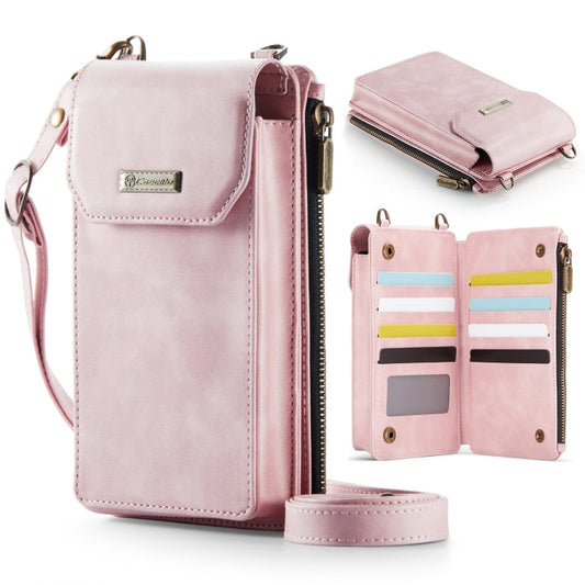 Sac à bandoulière vertical multifonctionnel CaseMe Me40 (Rose)