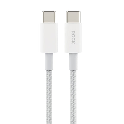 ROCK Z20 60W USB-C / Type-C to USB-C / Type-C Fast Charging Data Cable, Length:1m(Grey White)