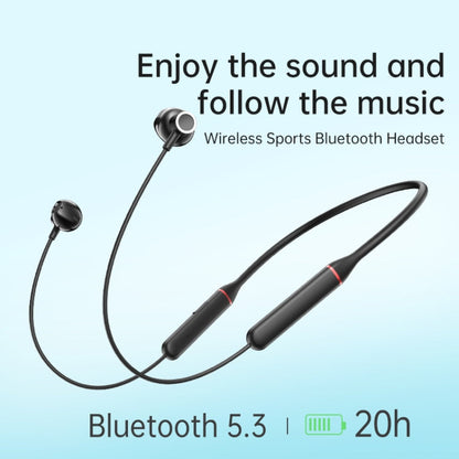 ROCK Y6 Neck-band Wireless Sports Bluetooth Earphone(Black)