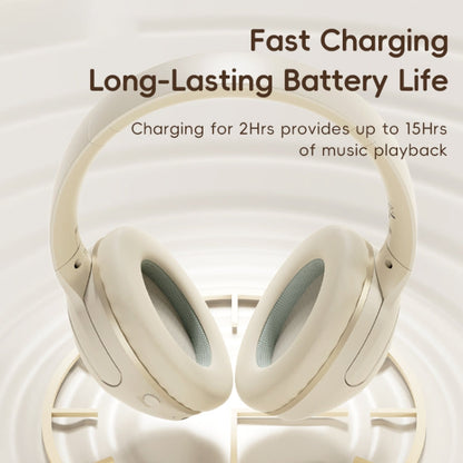 ROCK O3 Head-mounted Noise Reduction Bluetooth Headset(Light Grey)