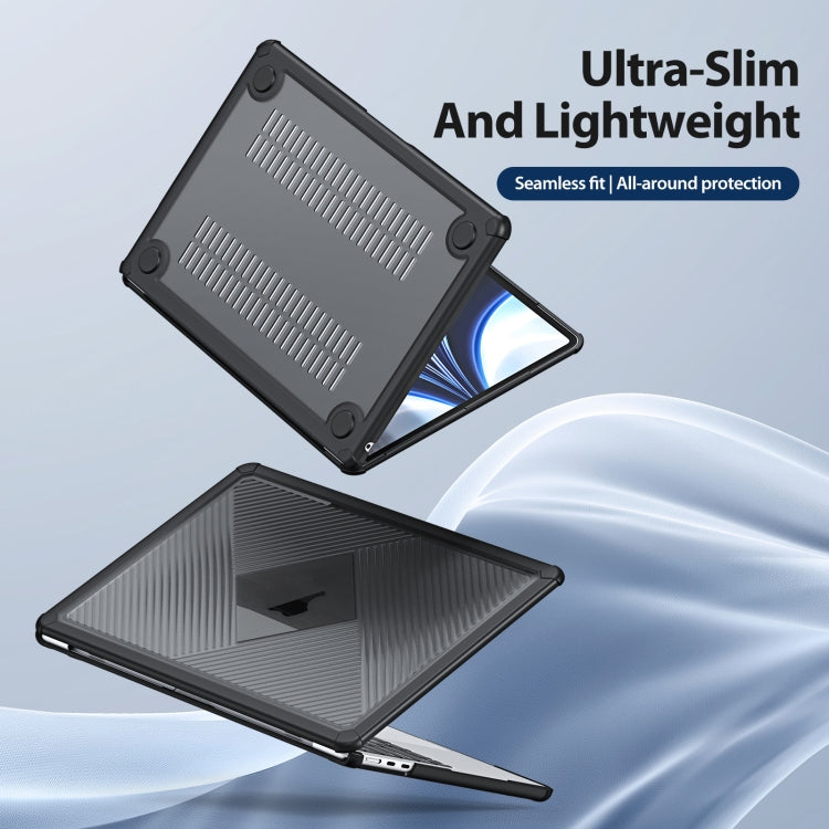 For MacBook Air 13.3 2020 / 2018 DUX DUCIS LCGH Laptop Frosted Protective Case(Black)