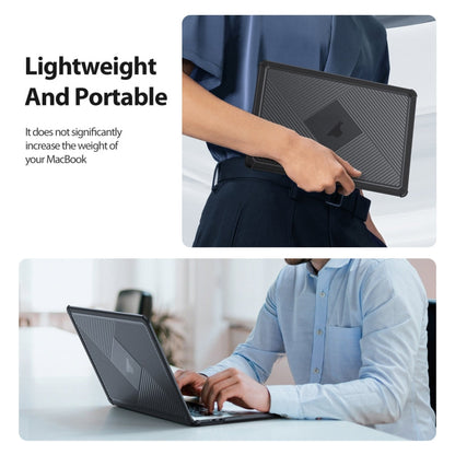 For MacBook Air 13.3 2020 / 2018 DUX DUCIS LCGH Laptop Frosted Protective Case(Black)