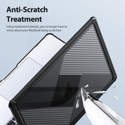 For MacBook Pro 14 2021/2023 A2442 DUX DUCIS LCGH Laptop Frosted Protective Case(Black)