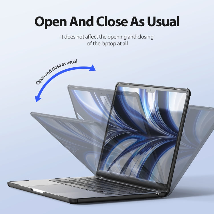 For MacBook Pro 14 2021/2023 A2442 DUX DUCIS LCGH Laptop Frosted Protective Case(Black)