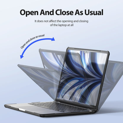 For MacBook Pro 14 2021/2023 A2442 DUX DUCIS LCGH Laptop Frosted Protective Case(Black)