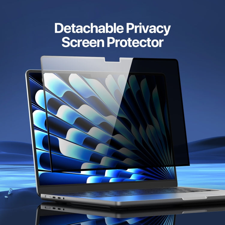 For MacBook Air 13.6 2022/2024 A2681 DUX DUCIS LCGH Laptop Privacy Tempered Glass Film