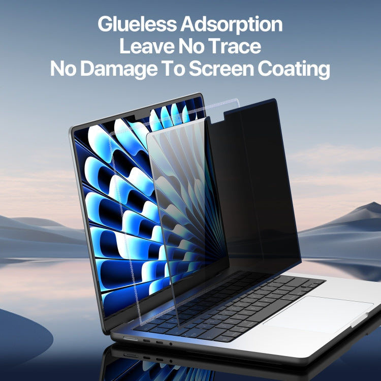 For MacBook Air 15.3 2023/2024 A2941 DUX DUCIS LCGH Laptop Privacy Tempered Glass Film
