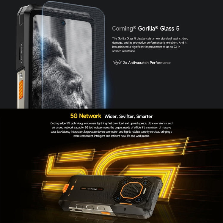 [HK Warehouse] Ulefone Armor 26 Ultra Rugged Phone, 12GB+512GB, 6.78 inch Android 13 MediaTek Dimensity 8020 Octa Core, Network: 5G, NFC(Black)