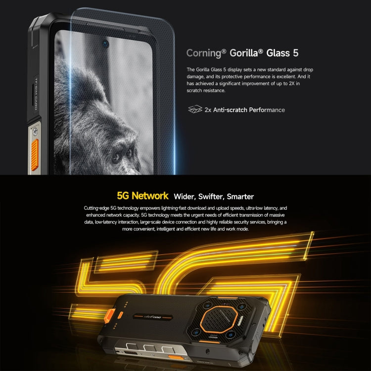 [HK Warehouse] Ulefone Armor 26 Ultra Walkie-Talkie Version Rugged Phone, 12GB+512GB, 6.78 inch Android 13 MediaTek Dimensity 8020 Octa Core, Network: 5G, NFC(Black)