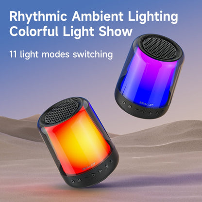Zealot S66M RGB Rhythmic Light Karaoke Wireless Speaker, Style:Dual Mic(Black)