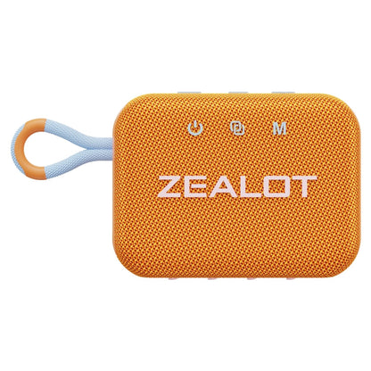 Zealot S75 Portable Outdoor IPX6 Waterproof Bluetooth Speaker(Orange)