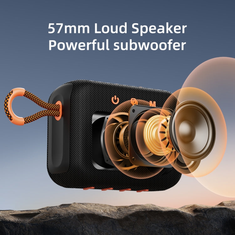 Zealot S75 Portable Outdoor IPX6 Waterproof Bluetooth Speaker(Black)