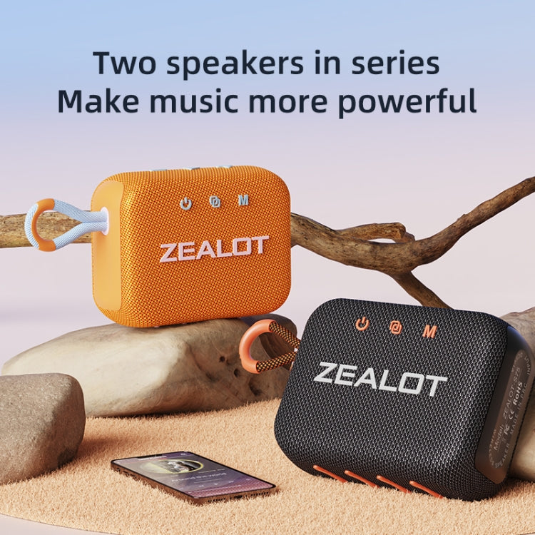 Zealot S75 Portable Outdoor IPX6 Waterproof Bluetooth Speaker(Grey)