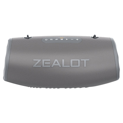 Zealot S87 80W Portable Outdoor Bluetooth Speaker with RGB Light(Grey)