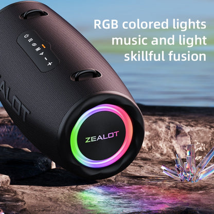 Zealot S87 80W Portable Outdoor Bluetooth Speaker with RGB Light(Grey)