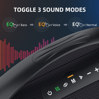 Zealot S97 80W Outdoor Portable RGB Light Bluetooth Speaker(Black)
