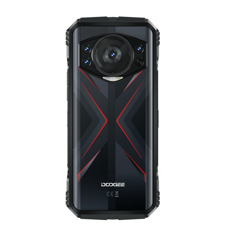 [HK Warehouse] DOOGEE S118 Rugged Phone, 8GB+512GB, 6.58 inch Android 14 MediaTek Helio G99 Octa Core, Network: 4G, OTG, NFC(Black Red)