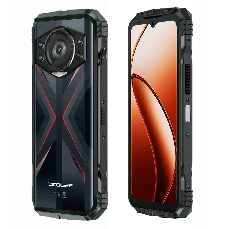 [HK Warehouse] DOOGEE S118 Rugged Phone, 8GB+512GB, 6.58 inch Android 14 MediaTek Helio G99 Octa Core, Network: 4G, OTG, NFC(Black Red)